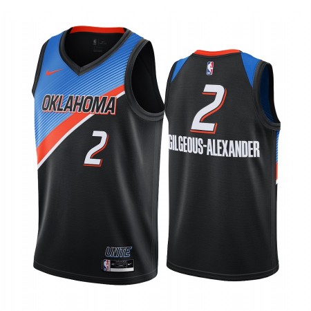 Herren NBA Oklahoma City Thunder Trikot Shai Gilgeous-Alexander 2 2020-21 City Edition Swingman